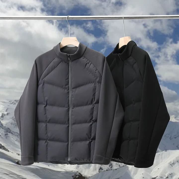 軽量ダウンブレンドトラックジャケット