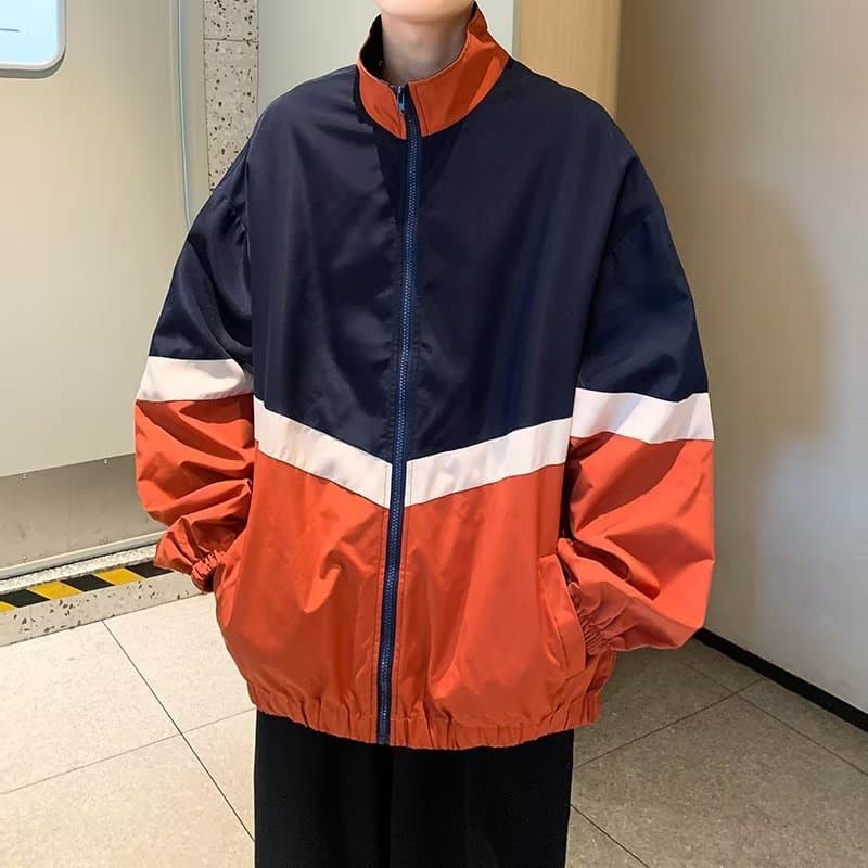 レトロライン切替トラックジャケット