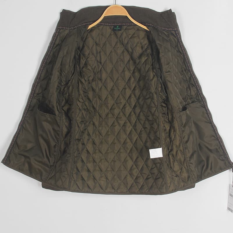 トラックジャケット 菱形キルティング防寒ジャケット