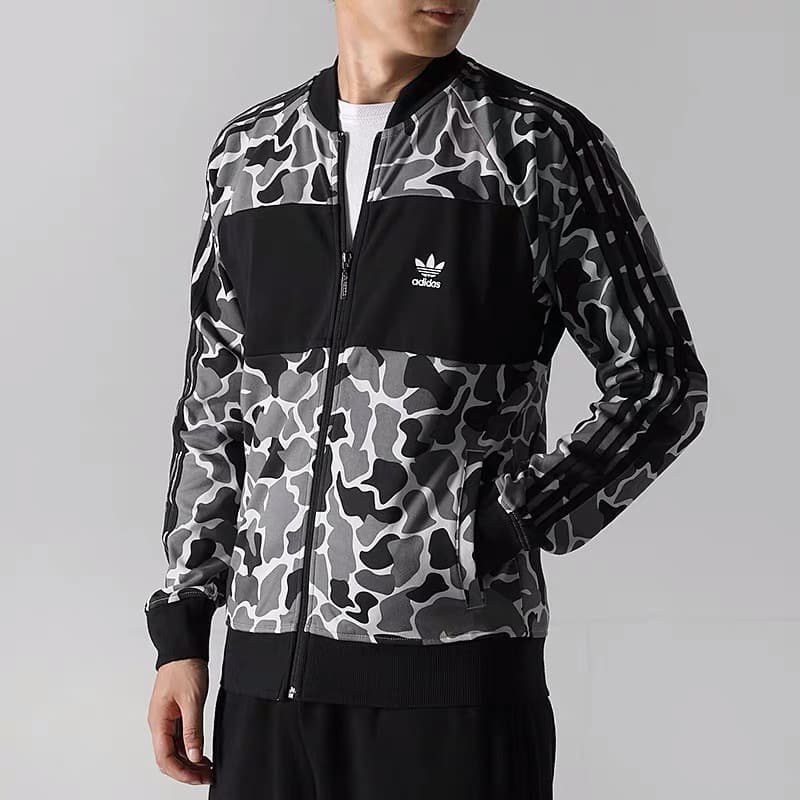 迷彩柄メッシュトラックジャケット