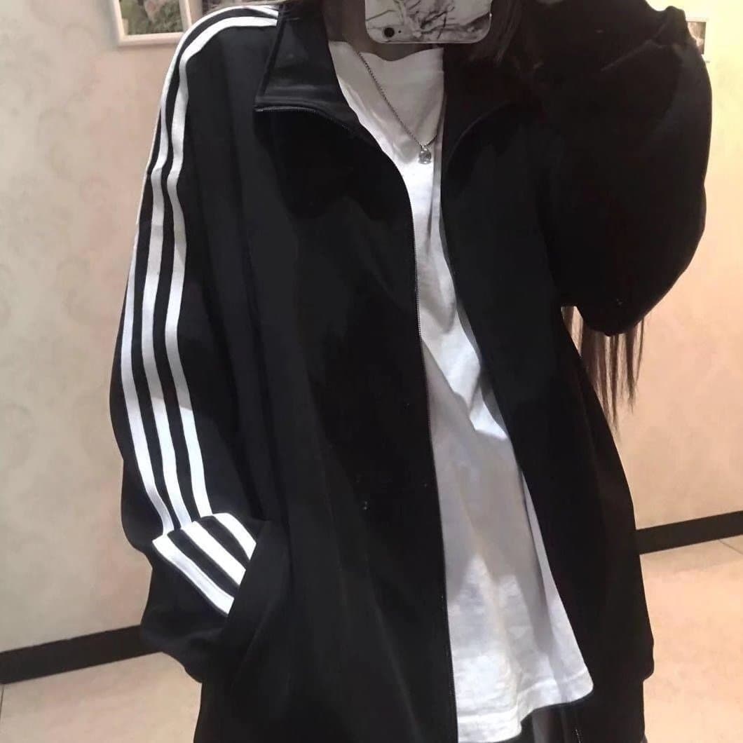 シンプル三本ライン トラックジャケット