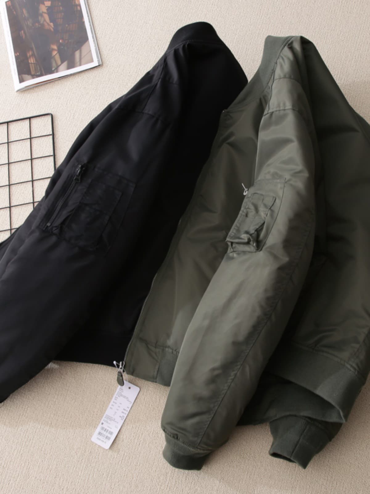 トラックジャケット 軽量 中綿入り ミリタリー ジャケット