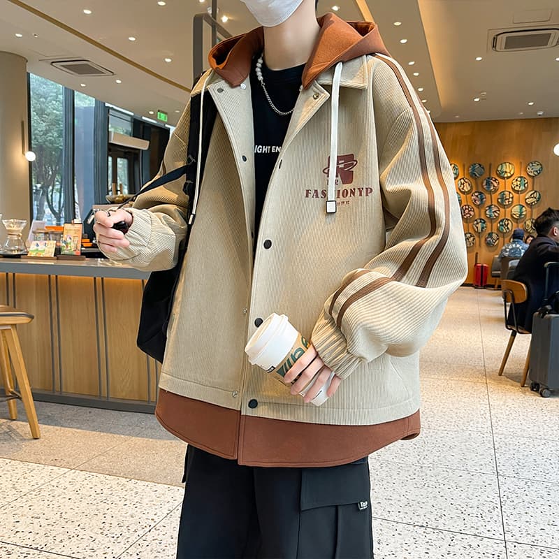 ふわもこコーデュロイトラックジャケット