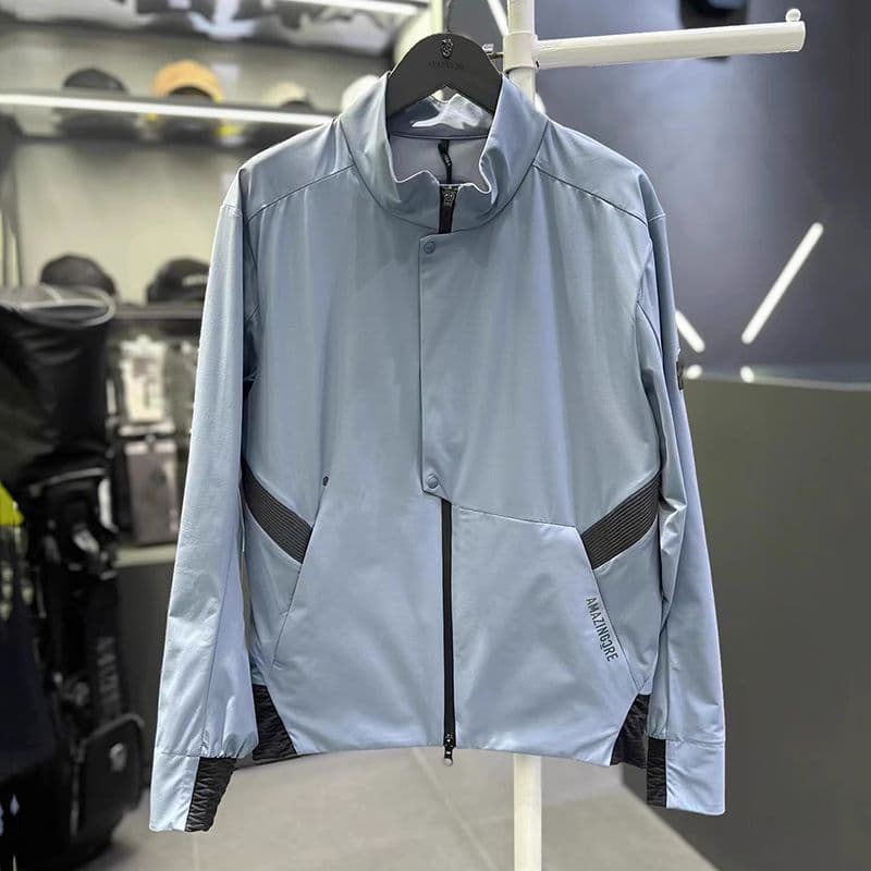 スポーティ軽量トラックジャケット